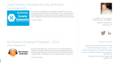 Desktop Screenshot of leftycoder.com